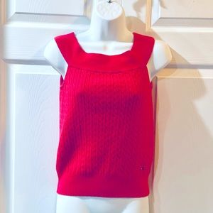 Tommy Hilfiger Hot Pink Cable Knit Tank